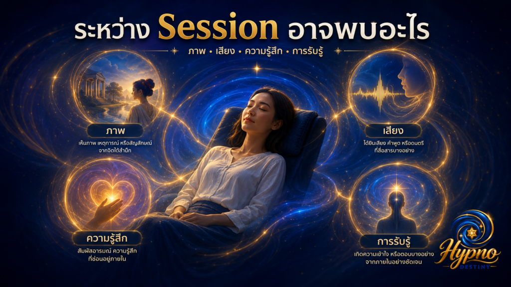 ระหว่าง Session สะกดจิตระลึกชาติ