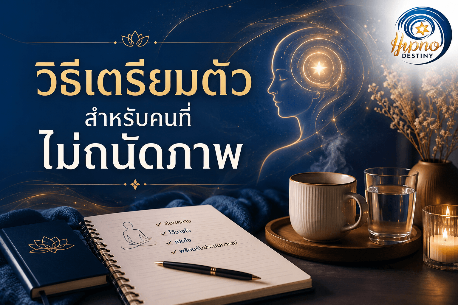 วิธีเตรียมตัวสำหรับคนที่ไม่ถนัดภาพก่อนสะกดจิตระลึกชาติ ลดแรงกดดันและเปิดรับเสียง ความรู้สึก และความคิด