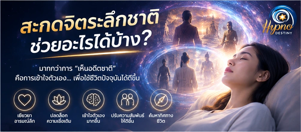 สะกดจิตระลึกชาติช่วยอะไรได้บ้าง ประโยชน์ด้านการสำรวจอารมณ์ ความสัมพันธ์ และความหมายในชีวิต