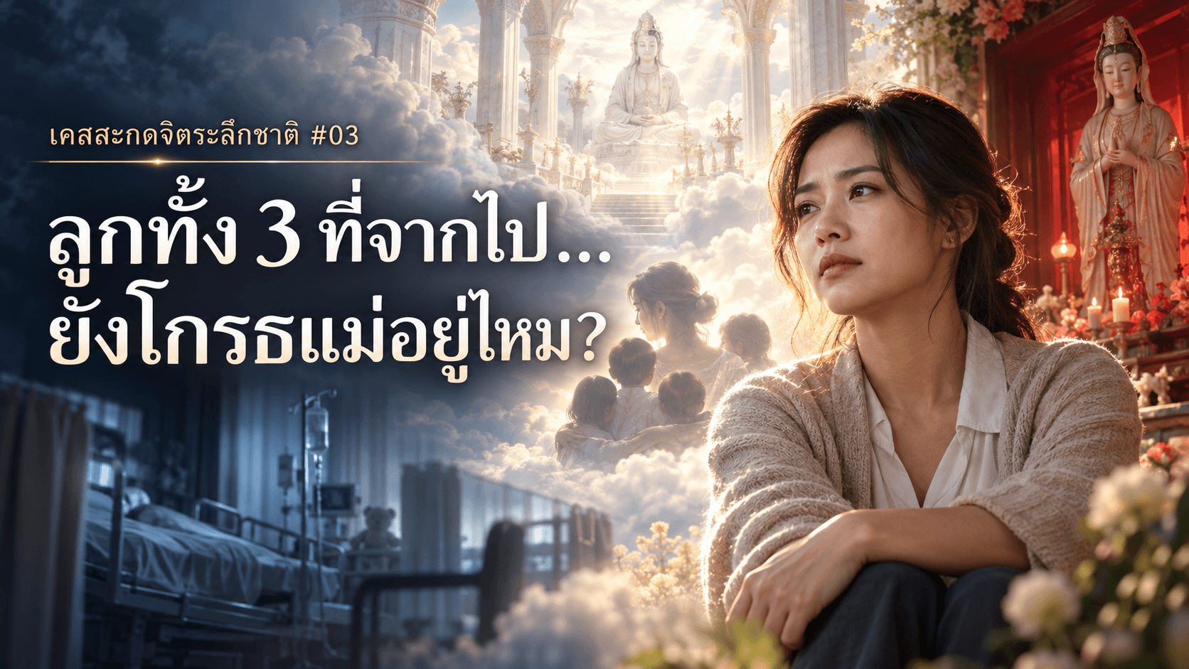 เคสสะกดจิตระลึกชาติ #03 ผู้หญิงวัย 35 ปีกับความรู้สึกค้างคาเรื่องลูกทั้ง 3 ที่จากไป